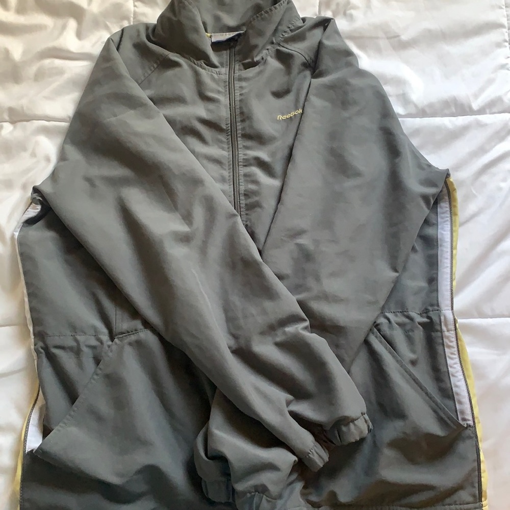 Gray Reebok athletic jacket. Men’s size L